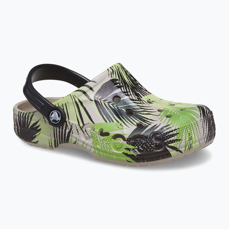 Papuci pentru junior Crocs Baya Seasonal Printed Clog cobblestone/tropical