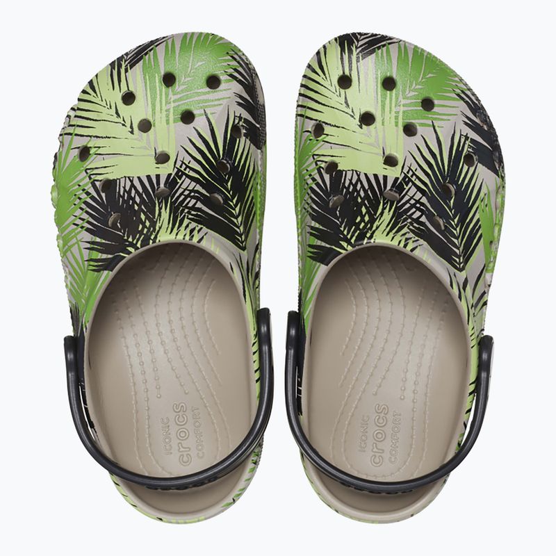 Papuci pentru junior Crocs Baya Seasonal Printed Clog cobblestone/tropical
