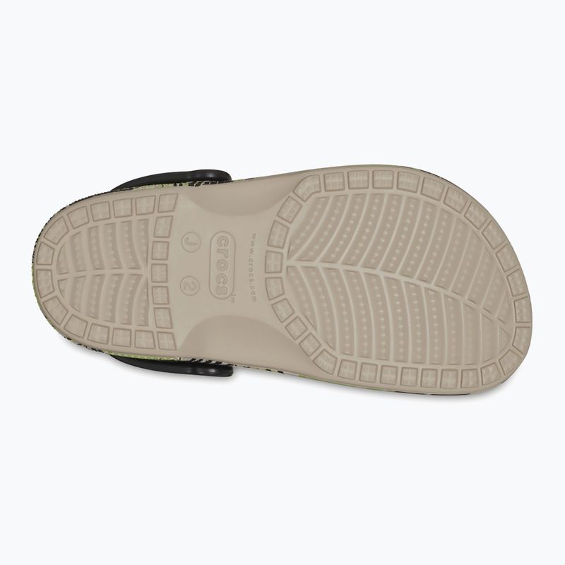 Papuci pentru junior Crocs Baya Seasonal Printed Clog cobblestone/tropical