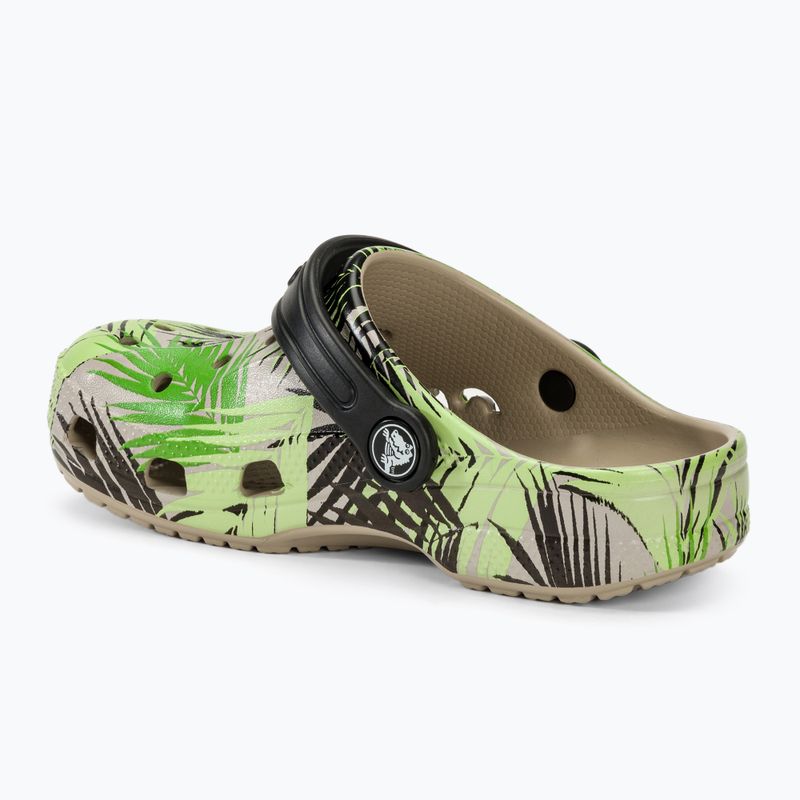 Papuci pentru junior Crocs Baya Seasonal Printed Clog cobblestone/tropical