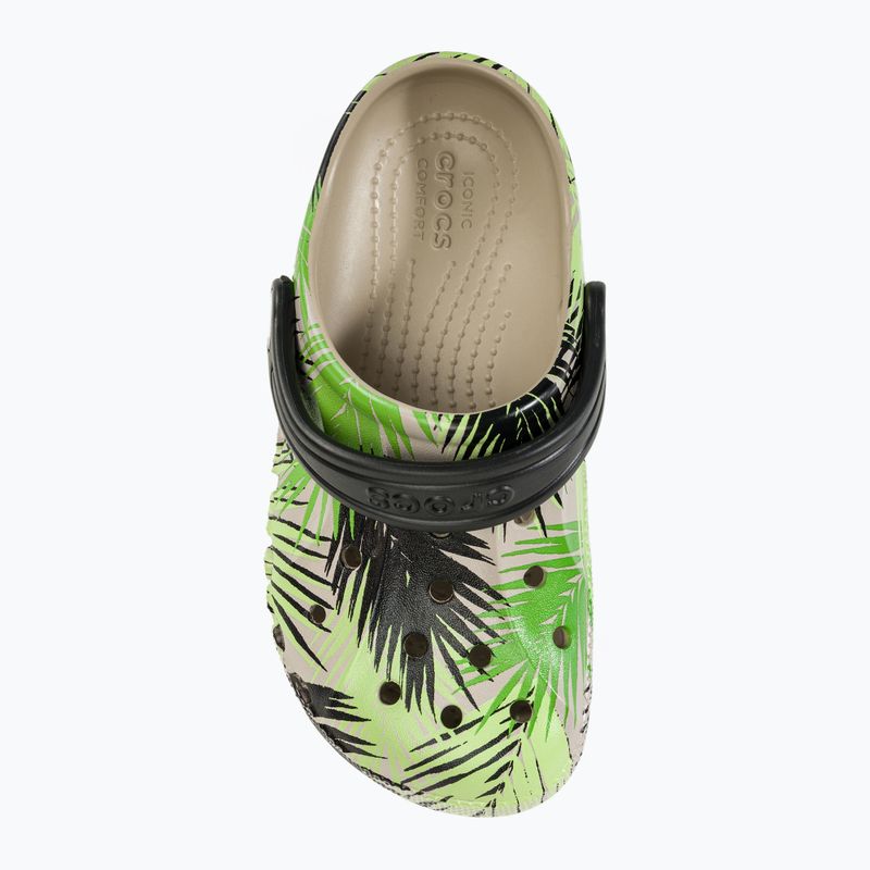 Papuci pentru junior Crocs Baya Seasonal Printed Clog cobblestone/tropical