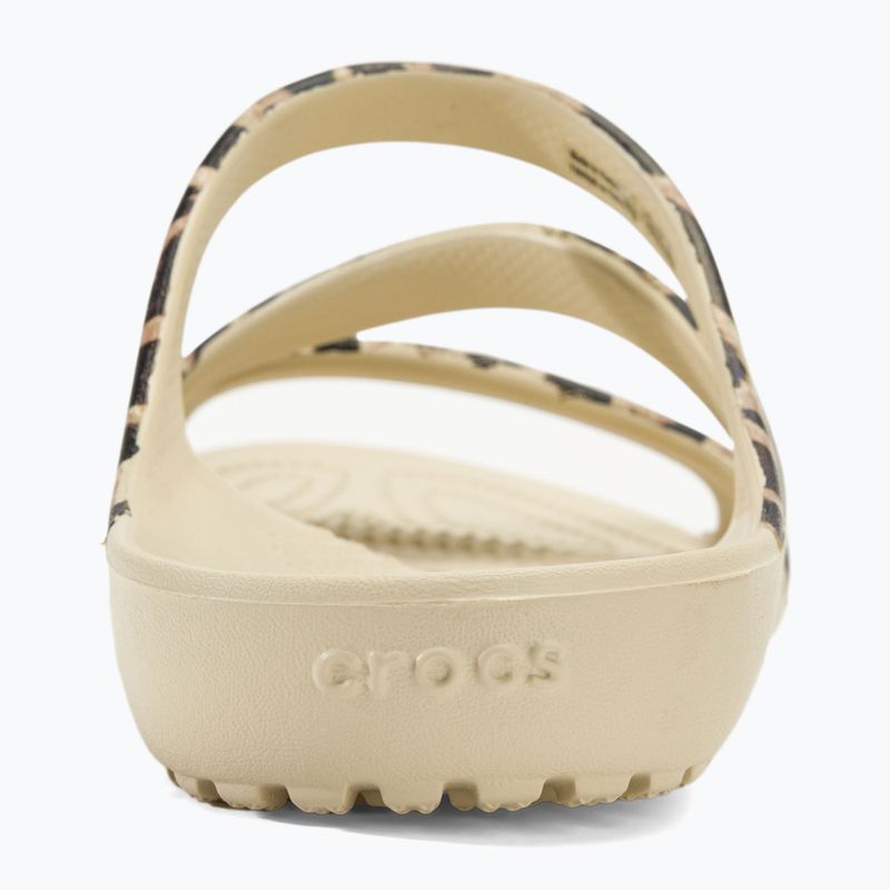 Șlapi de femei Crocs Kadee II Graphic winter white/multi flip-flops