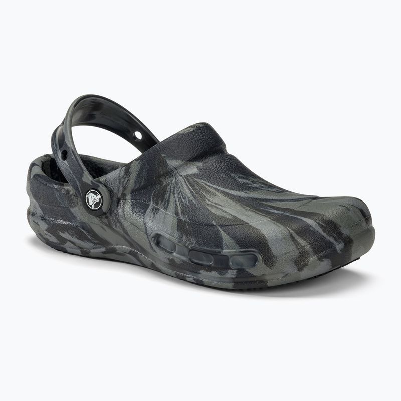 Papuci Crocs Bistro Work Graphic Clog deep navy/multi
