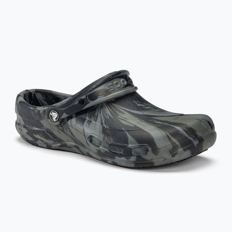 Papuci Crocs Bistro Work Graphic Clog deep navy/multi 2