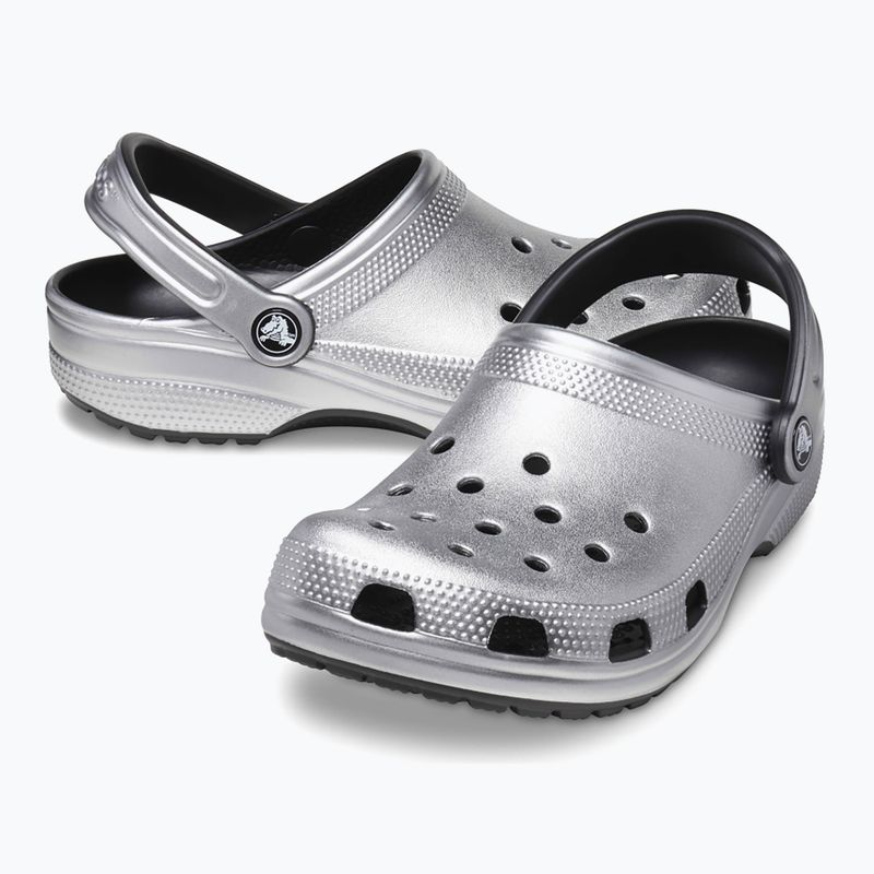Papuci Crocs Classic silver/metallic 11