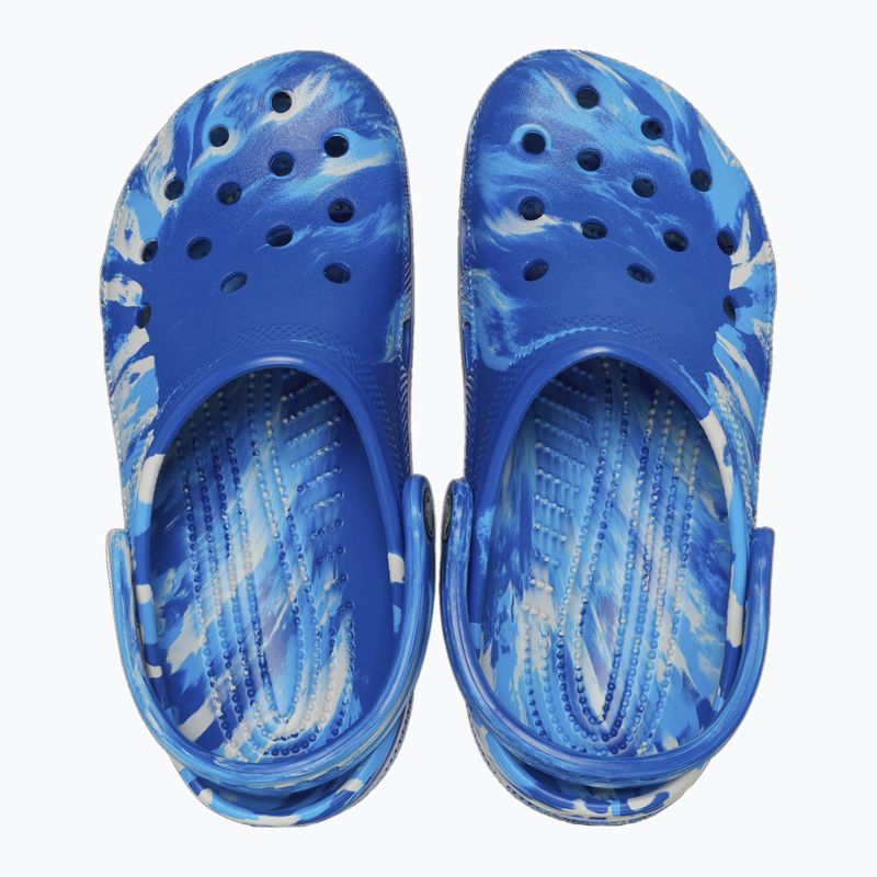 Papuci Crocs Classic Marbled Clog blue bolt/multi 12