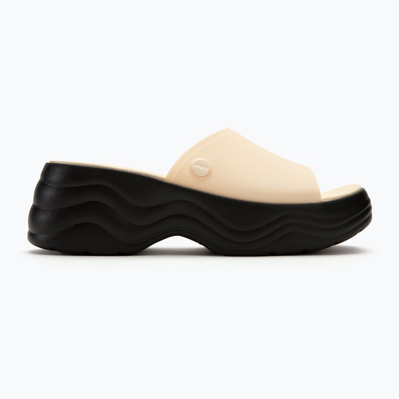 Papuci pentru femei  Crocs Skyline Slide vanilla/black 2