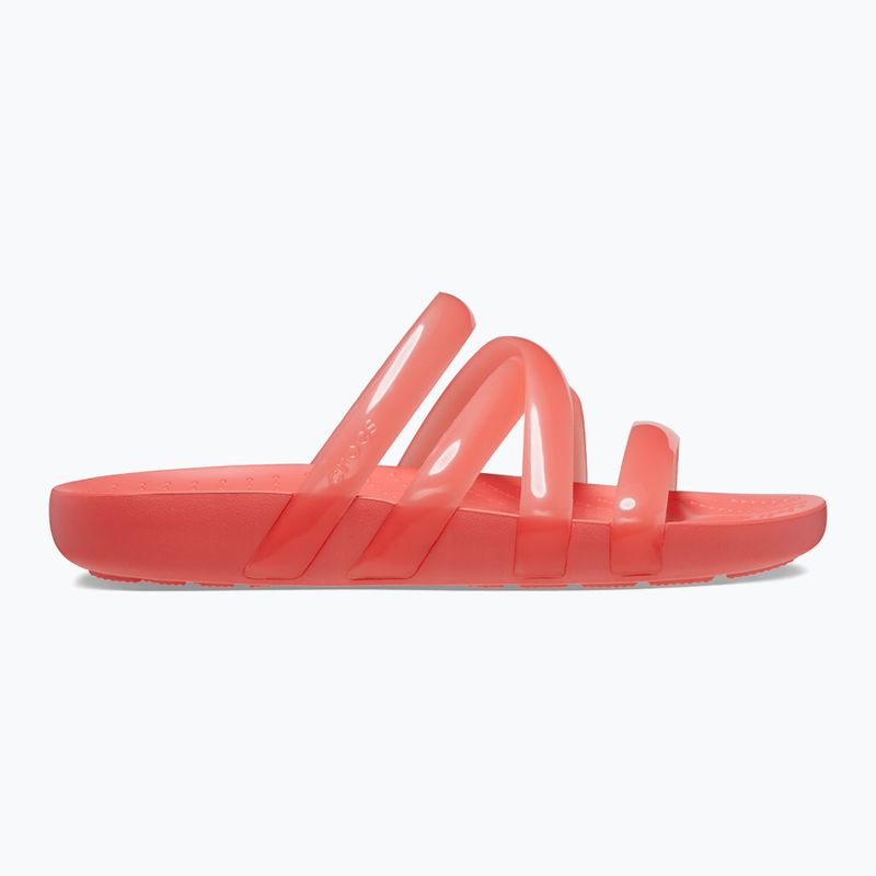 Papuci pentru femei Crocs Splash Glossy Strappy neon watermelon 9