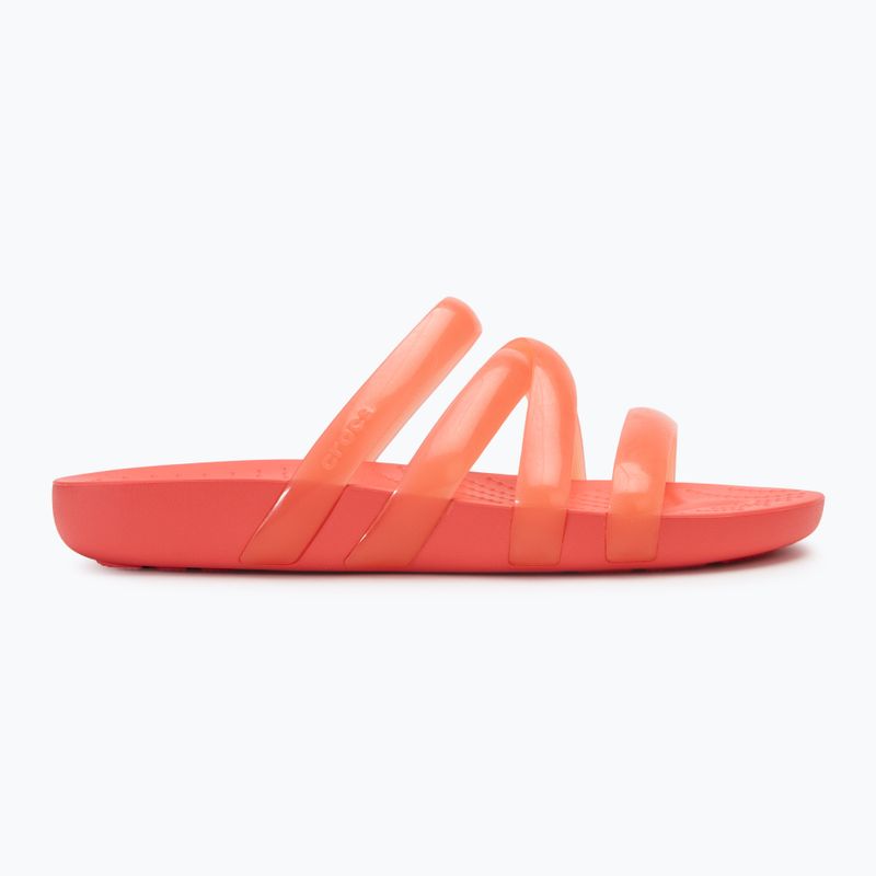 Papuci pentru femei Crocs Splash Glossy Strappy neon watermelon 2