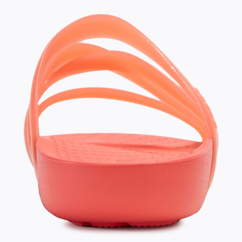 Papuci pentru femei Crocs Splash Glossy Strappy neon watermelon 6