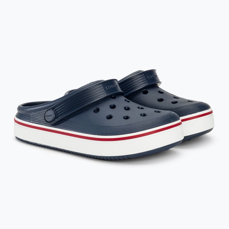 Papuci pentru copii Crocs Crocband Clean Of Court Clog 208477 navy/pepper 5