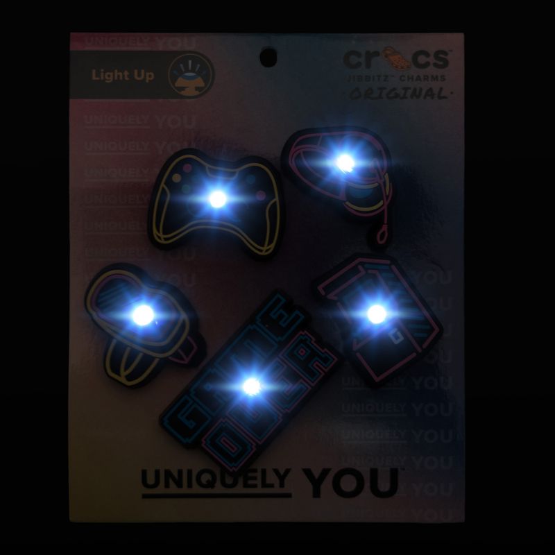 Insigne Crocs Lights Up Neon Gamer lights up neon gamer 5 pack 2