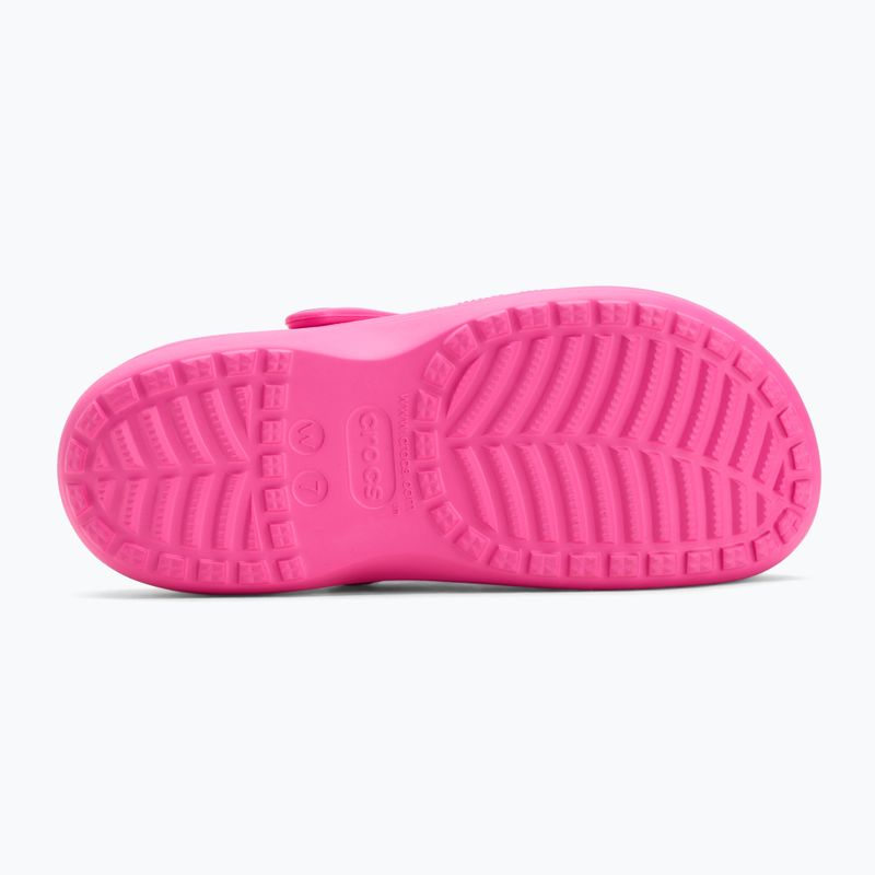 Papuci Crocs Baya Platform Clog electric pink 5