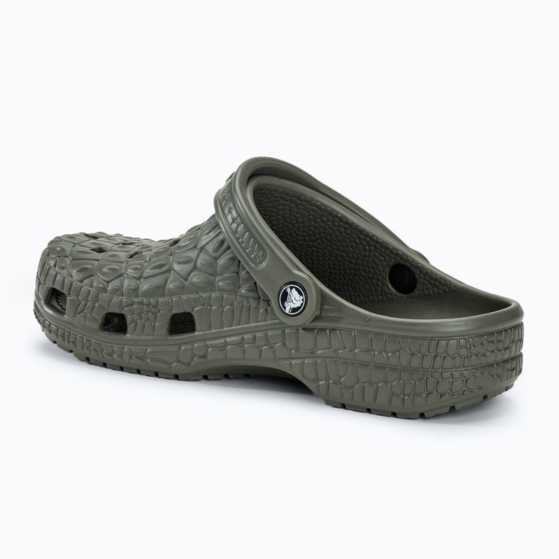 Papuci Crocs Classic Crocskin dusty olive 4