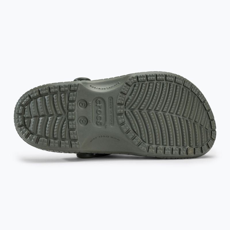 Papuci Crocs Classic Crocskin dusty olive 5