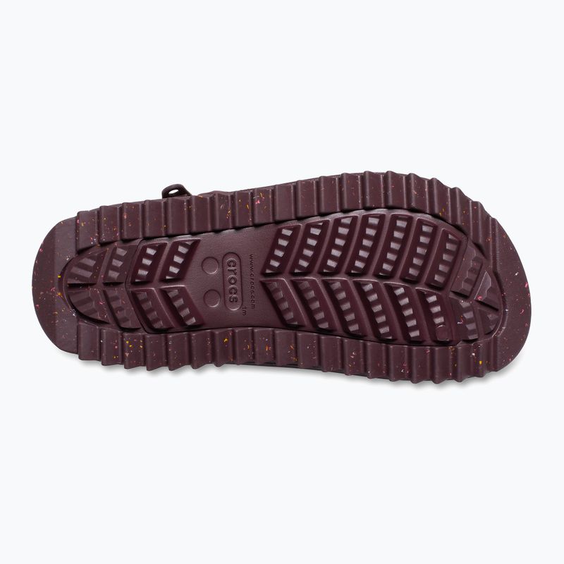Cizme de zăpadă Crocs Classic Neo Puff Luxe pentru femei, de culoare vișinie închisă 12