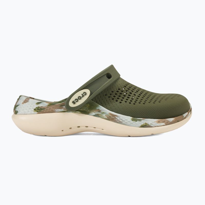 Papuci Crocs LiteRide 360 Marbled Clog army green/multi 3