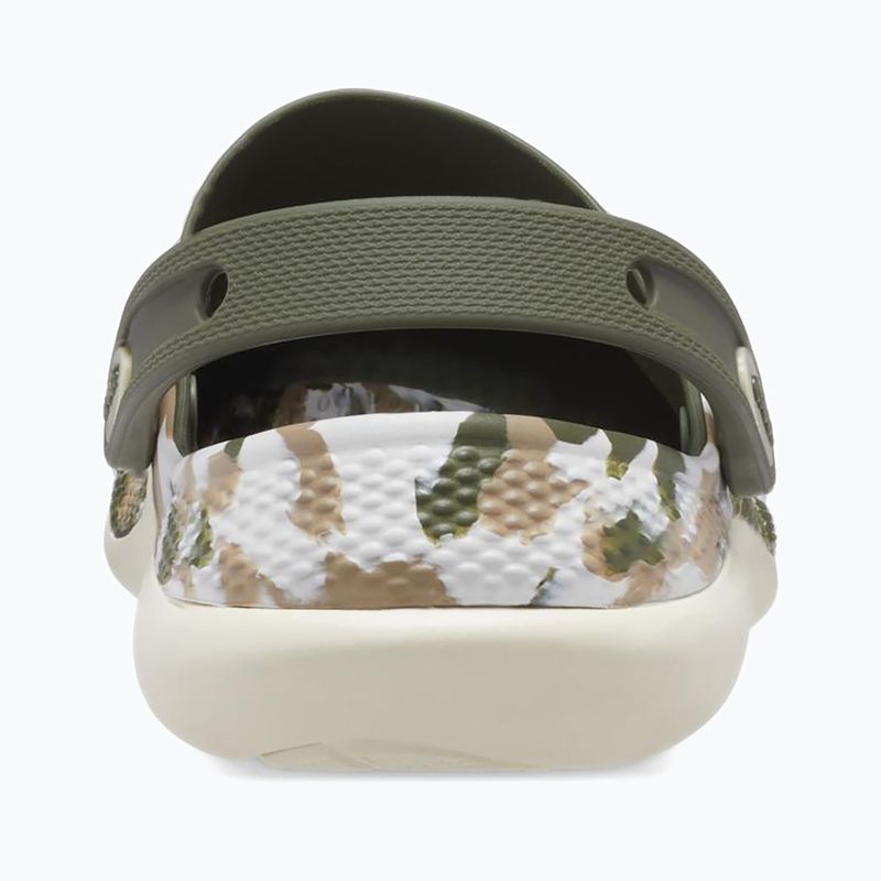 Papuci Crocs LiteRide 360 Marbled Clog army green/multi 11