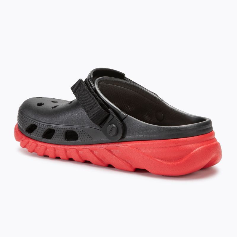 Papuci Crocs Duet Max II Clog black/varsity red 4