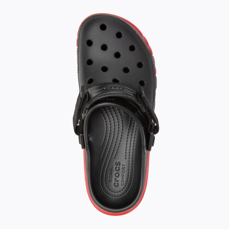 Papuci Crocs Duet Max II Clog black/varsity red 6