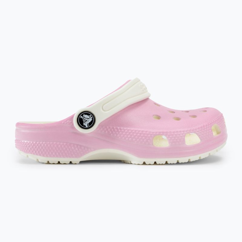 Crocs Classic Glow in the Dark flamingo flip-flops pentru copii