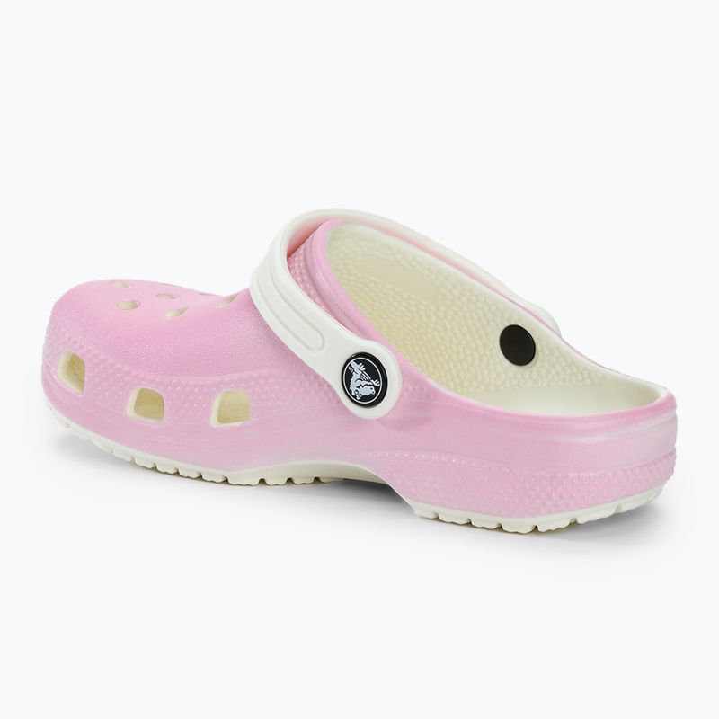 Crocs Classic Glow in the Dark flamingo flip-flops pentru copii