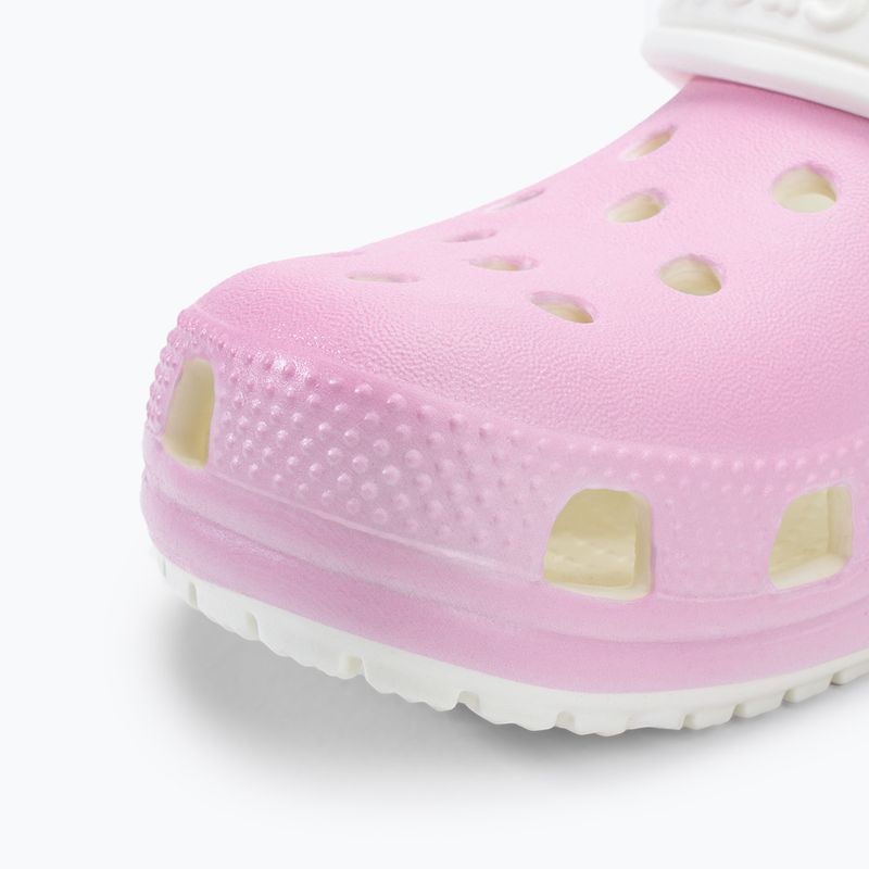 Crocs Classic Glow in the Dark flamingo flip-flops pentru copii