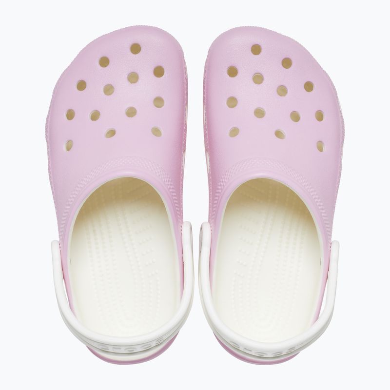 Crocs Classic Glow in the Dark flamingo flip-flops pentru copii