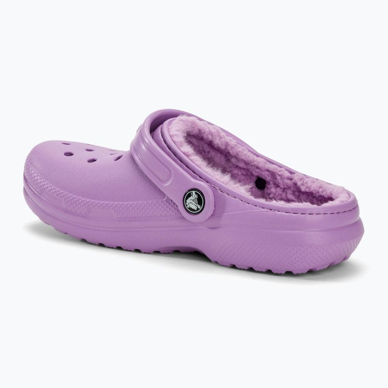 Șlapi pentru copii Crocs Classic Lined orchid 4