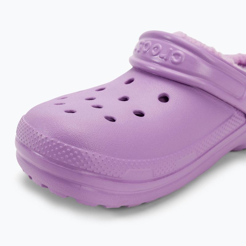 Șlapi pentru copii Crocs Classic Lined orchid 8