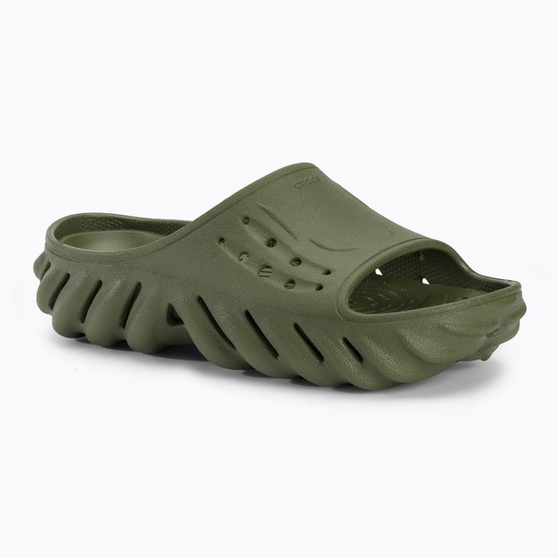 Papuci Crocs Echo Slide army green