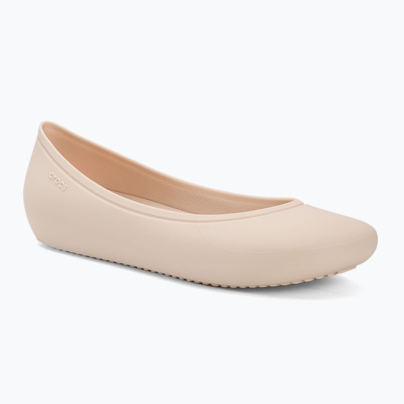 Balerini Crocs Brooklyn Flat quartz pentru femei