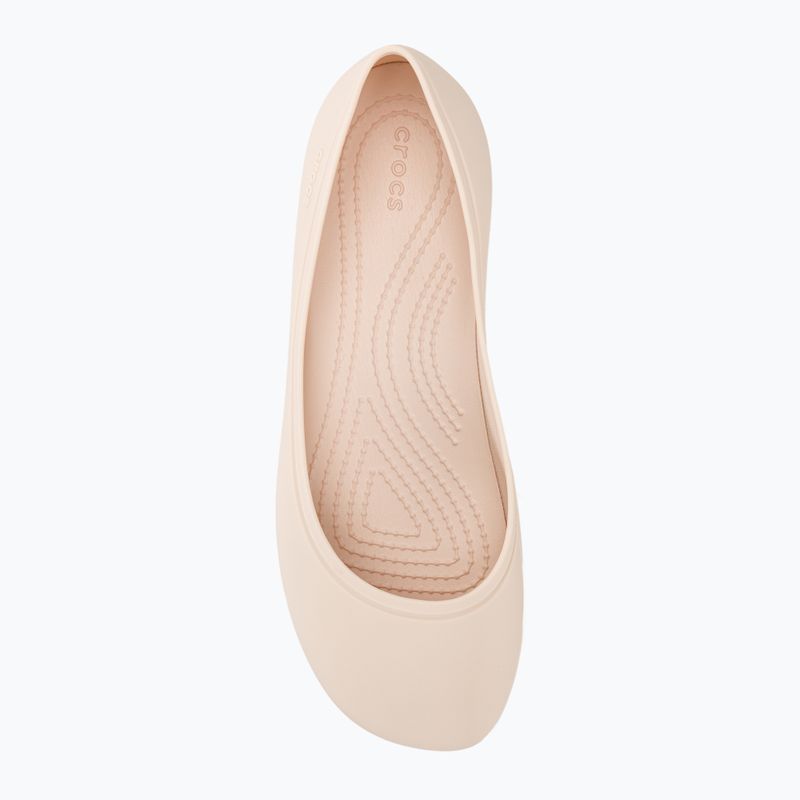 Balerini Crocs Brooklyn Flat quartz pentru femei 6