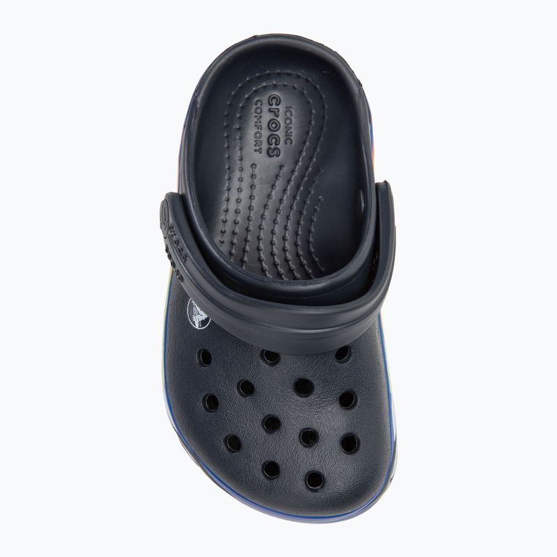 Papuci pentru copii Crocs Crocband Lights Clog Toddler deep navy 6