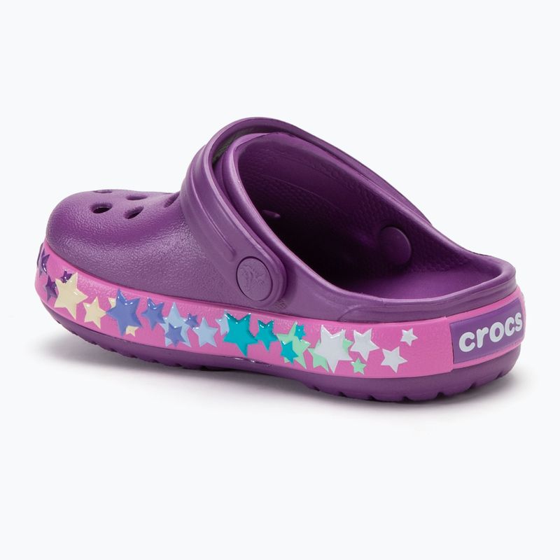 Papuci pentru copii Crocs Crocband Lights Clog Toddler amethyst 4