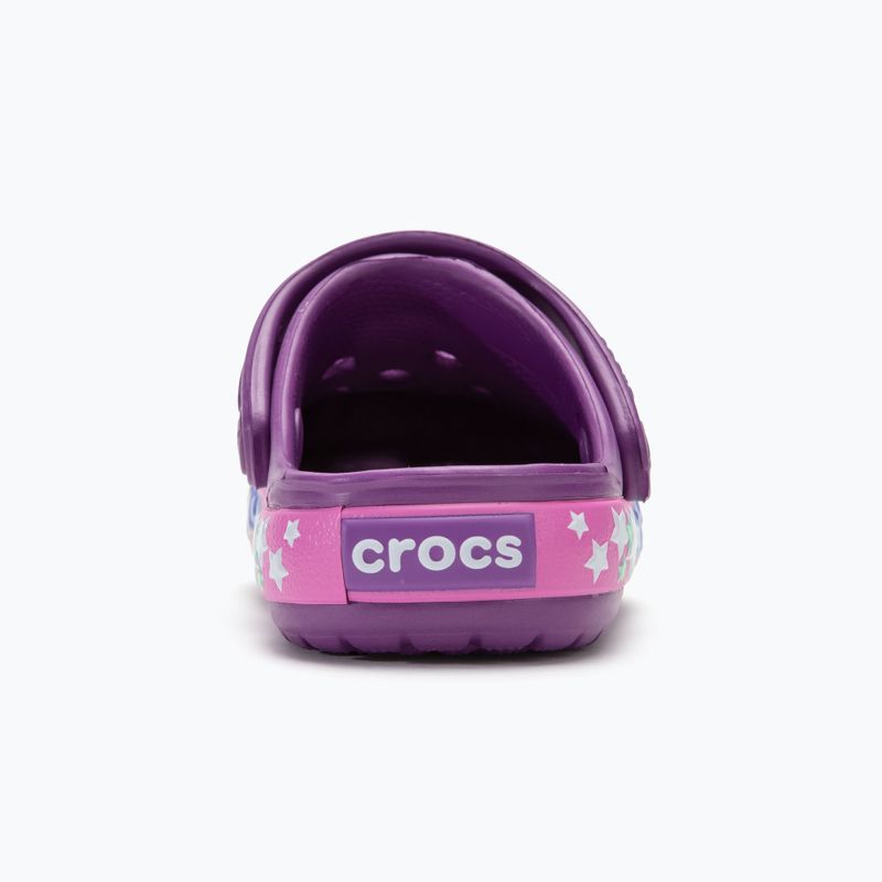 Papuci pentru copii Crocs Crocband Lights Clog Toddler amethyst 7