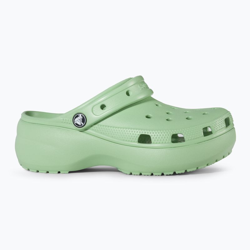 Papuci pentru femei  Crocs Classic Platform Clog fair green 3