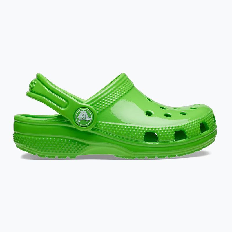 Papuci pentru copii Crocs Classic Neon Highlighter Clog Kids green slime 9