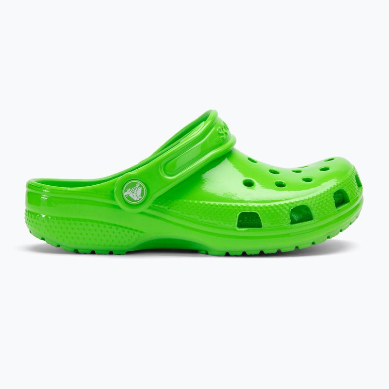 Papuci pentru copii Crocs Classic Neon Highlighter Clog Kids green slime 3