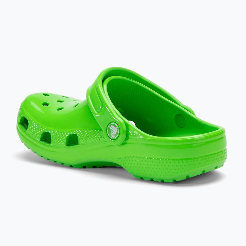 Papuci pentru copii Crocs Classic Neon Highlighter Clog Kids green slime 4