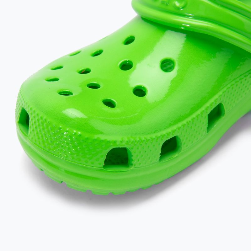 Papuci pentru copii Crocs Classic Neon Highlighter Clog Kids green slime 8