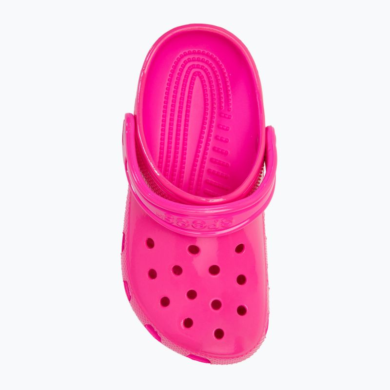 Papuci pentru copii Crocs Classic Neon Highlighter Clog pink crush 6