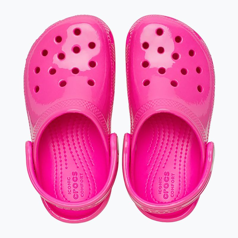 Papuci pentru copii Crocs Classic Neon Highlighter Clog pink crush 13