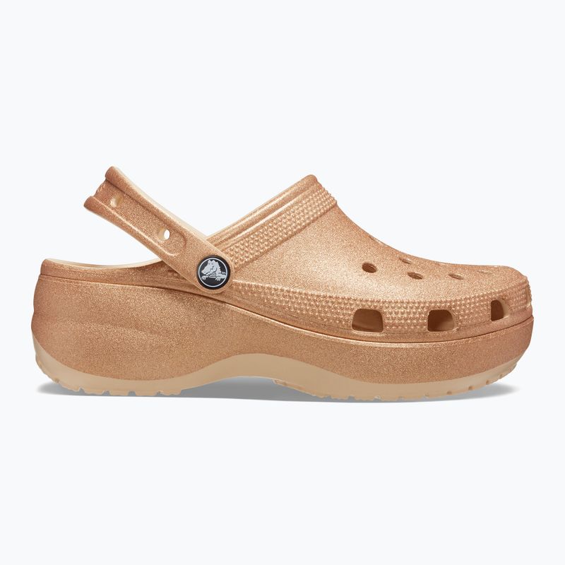 Papuci pentru femei Crocs Classic Platform Glitter shitake 10
