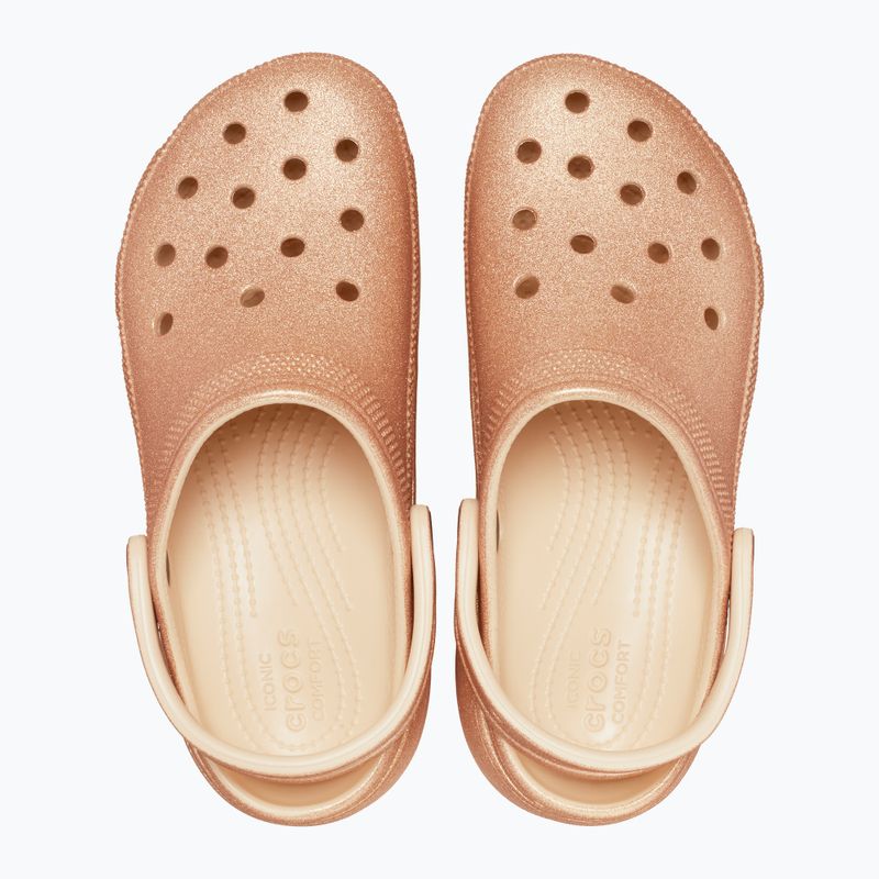 Papuci pentru femei Crocs Classic Platform Glitter shitake 12