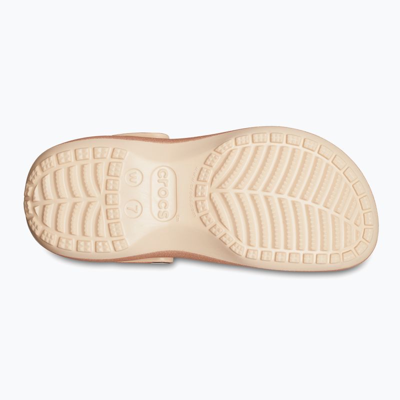 Papuci pentru femei Crocs Classic Platform Glitter shitake 13