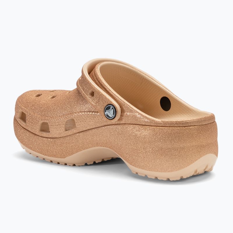 Papuci pentru femei Crocs Classic Platform Glitter shitake 4