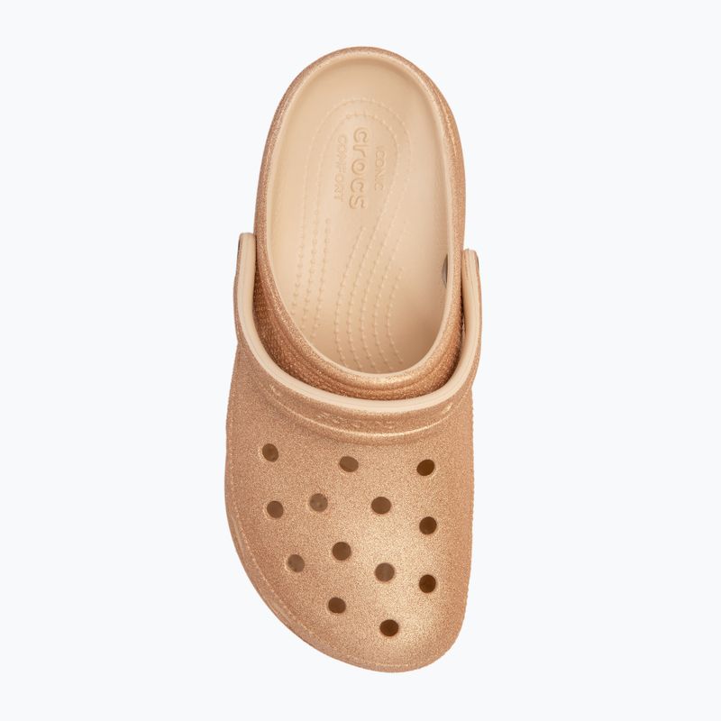 Papuci pentru femei Crocs Classic Platform Glitter shitake 6