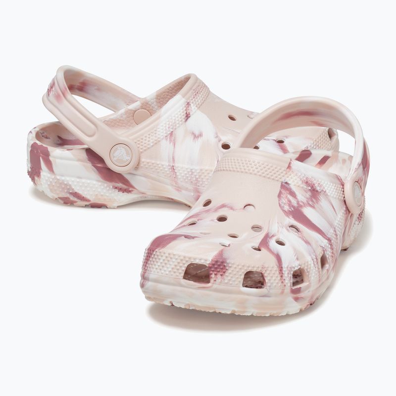 Papuci pentru copii Crocs Classic Marbled Clog Kids quartz/multi 14