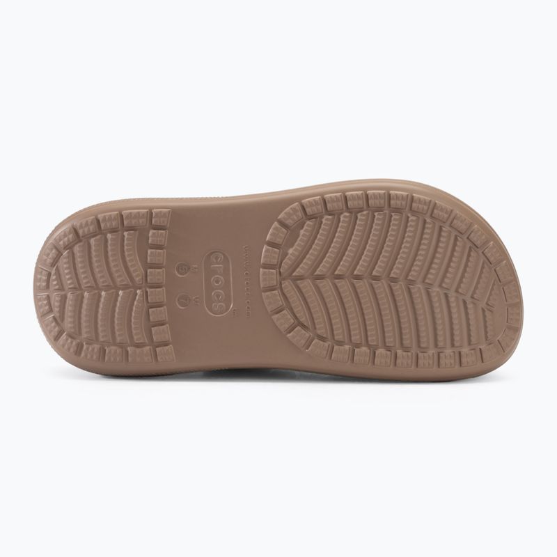 Papuci Crocs Classic Crush Clog latte 5
